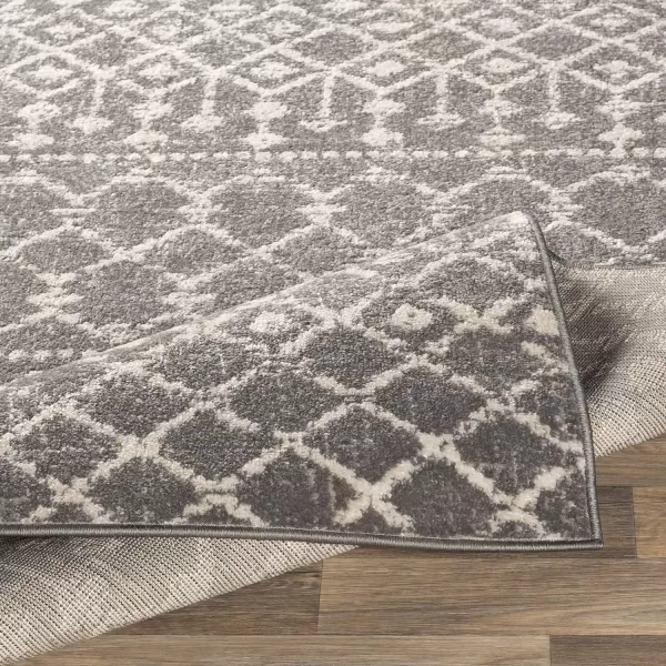 Artistic Weavers Hapsburg Moroccan Shag Area Rug 67 Square BeigeMedium Gray 5 ft 3 in x 7 ft 3 in