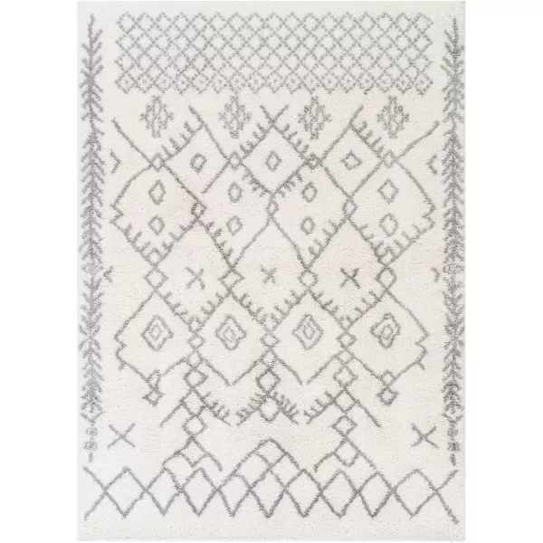 Artistic Weavers Hawk Bohemian Shag Area Rug 53 x 73 CreamGreyArtistic Weavers Hawk Bohemian Shag Area Rug 53 x 73 CreamGrey