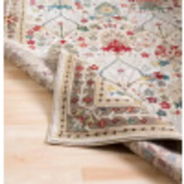 Artistic Weavers Hearthfire Traditional Oriental Area Rug 7 ft 10 in x 9 ft 10 in White RedKhaki 2 ft 6 in x 7 ft 10 in