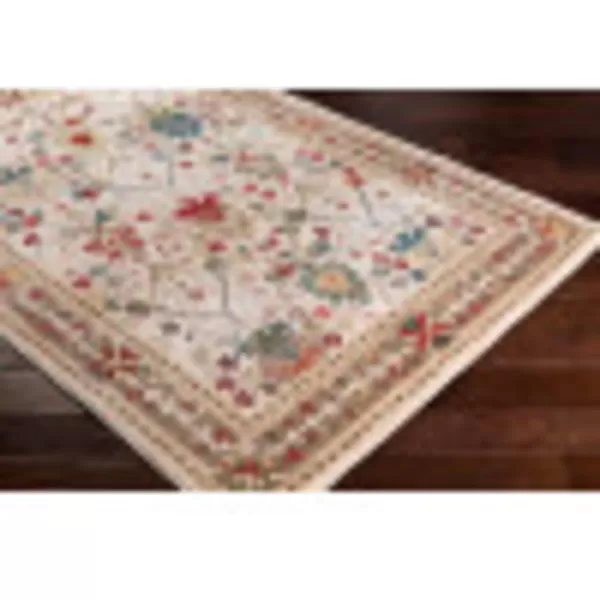 Artistic Weavers Hearthfire Traditional Oriental Area Rug 7 ft 10 in x 9 ft 10 in White RedKhaki 2 ft 6 in x 7 ft 10 in