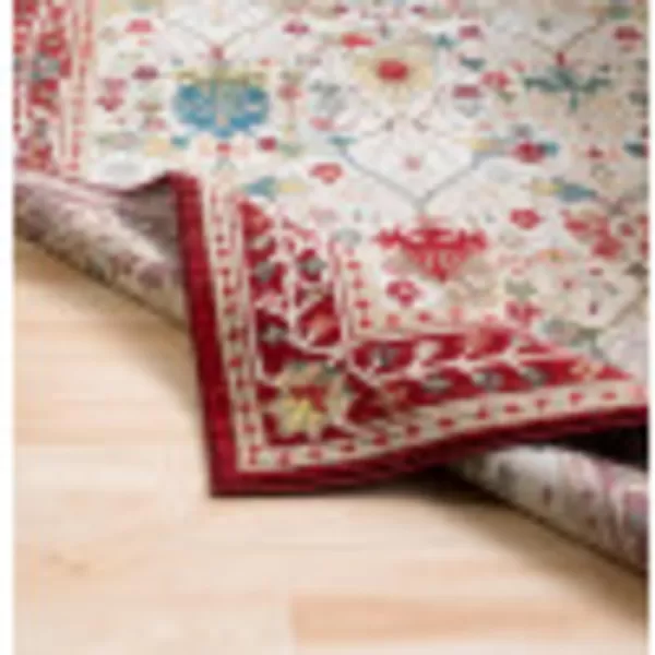 Artistic Weavers Hearthfire Traditional Oriental Area Rug 7 ft 10 in x 9 ft 10 in White RedKhakiRed 2 ft 6 in x 7 ft 10 in