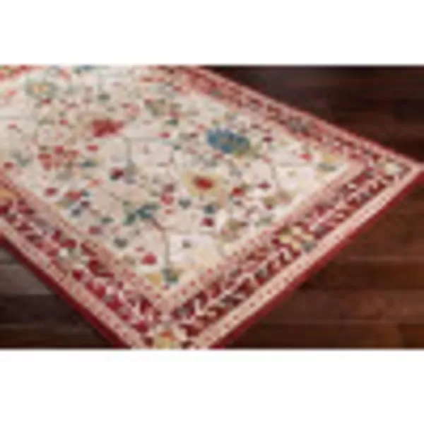 Artistic Weavers Hearthfire Traditional Oriental Area Rug 7 ft 10 in x 9 ft 10 in White RedKhakiRed 2 ft 6 in x 7 ft 10 in