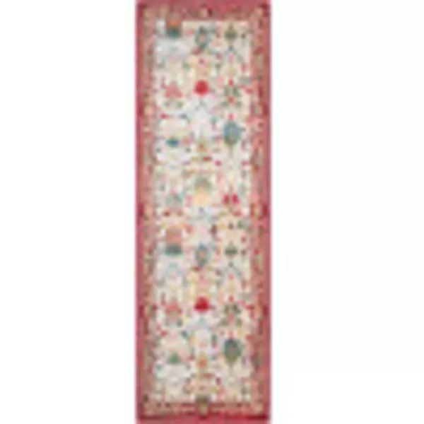 Artistic Weavers Hearthfire Traditional Oriental Area Rug 7 ft 10 in x 9 ft 10 in White RedKhakiRed 2 ft 6 in x 7 ft 10 in