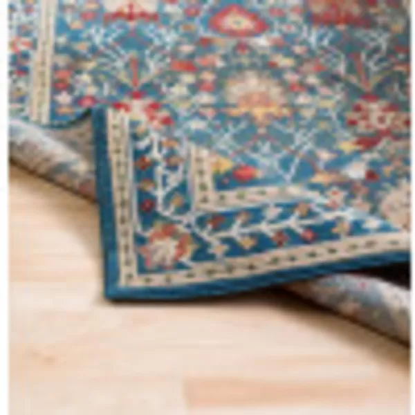 Artistic Weavers Hearthfire Traditional Oriental Area Rug 7 ft 10 in x 9 ft 10 in White RedNavyKhaki 5 ft 1 in x 7 ft 5 in