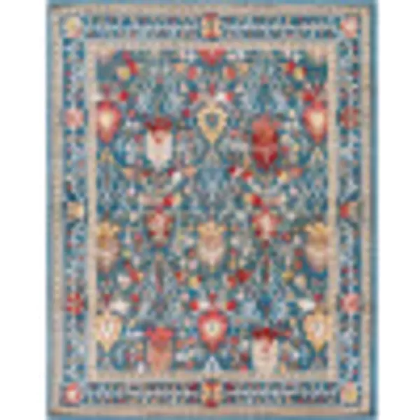 Artistic Weavers Hearthfire Traditional Oriental Area Rug 7 ft 10 in x 9 ft 10 in White RedNavyKhaki 7 ft 10 in x 9 ft 10 in