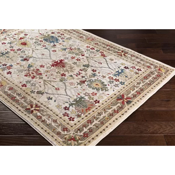 Artistic Weavers Hearthfire Traditional Oriental Area Rug 7 ft 10 in x 9 ft 10 in White RedRed Neutral 5 ft 1 in x 7 ft 5 in