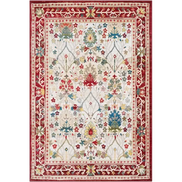 Artistic Weavers Hearthfire Traditional Oriental Area Rug 7 ft 10 in x 9 ft 10 in White RedWhite Red 2 ft 7 in x 4 ft 11 in