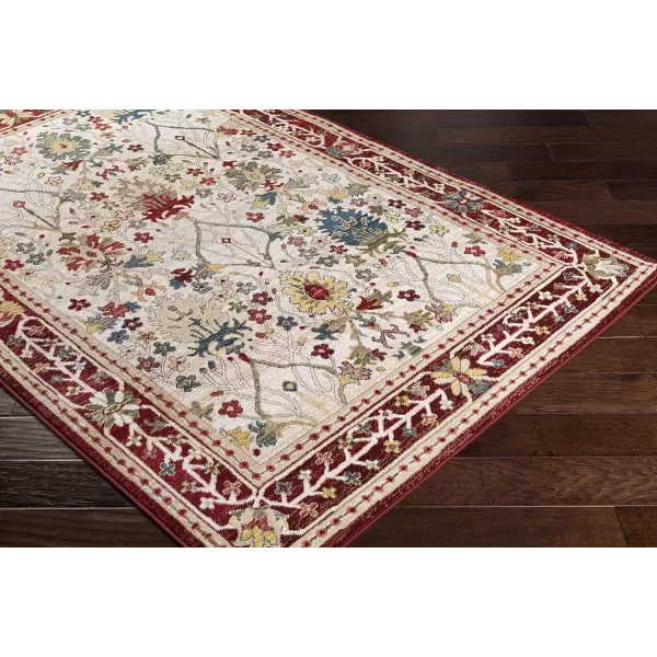 Artistic Weavers Hearthfire Traditional Oriental Area Rug 7 ft 10 in x 9 ft 10 in White RedWhite Red 7 ft 10 in x 9 ft 10 in