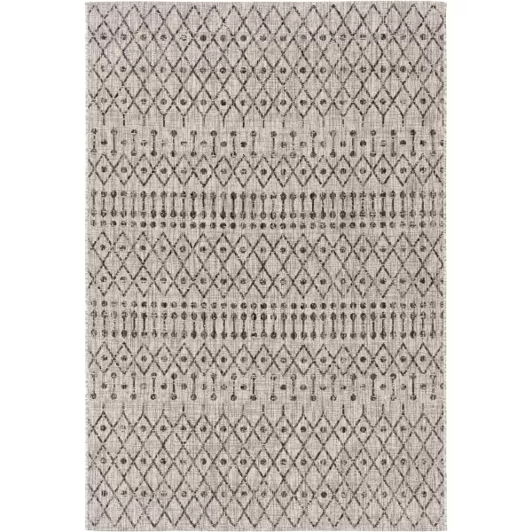 Artistic Weavers Hinata Bohemian Outdoor Area Rug 67 Square Black43 x 511 Black