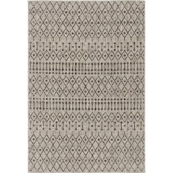 Artistic Weavers Hinata Bohemian Outdoor Area Rug 67 Square Black53 x 77 Black