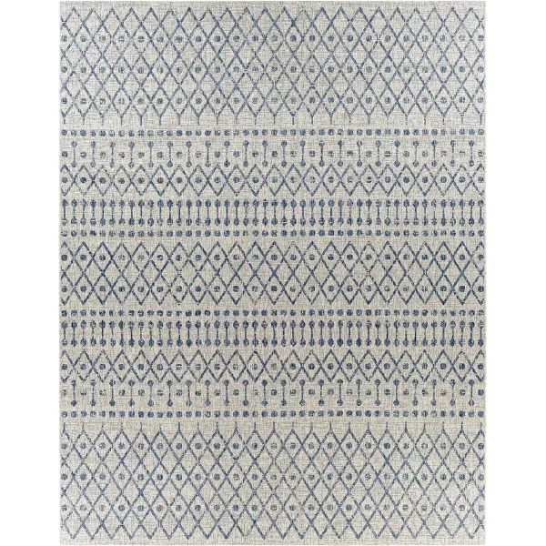 Artistic Weavers Hinata Bohemian Outdoor Area Rug 67 Square Black67 x 9 Blue