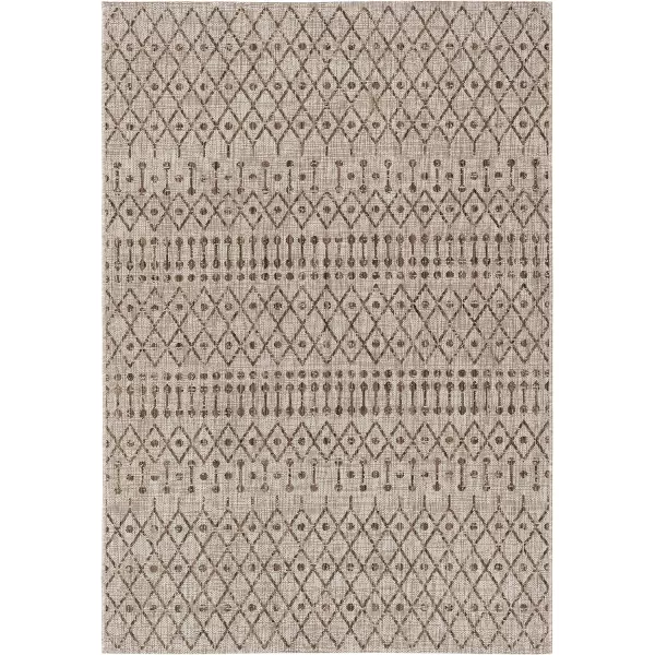 Artistic Weavers Hinata Bohemian Outdoor Area Rug 67 Square Black67 x 9 Brown