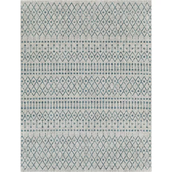 Artistic Weavers Hinata Bohemian Outdoor Area Rug 67 Square Black710 x 102 Aqua