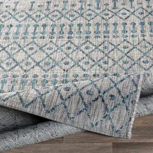 Artistic Weavers Hinata Bohemian Outdoor Area Rug 67 Square Black710 x 102 Aqua