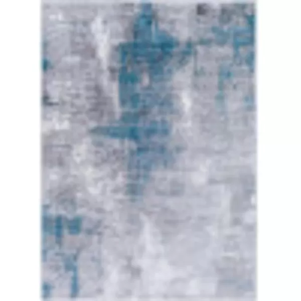 Artistic Weavers Houda Modern Abstract Area Rug53 x 73 TealSilver