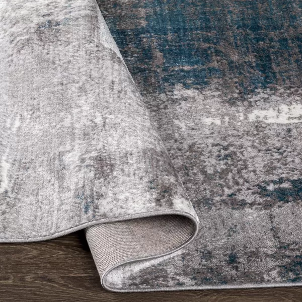 Artistic Weavers Houda Modern Abstract Area Rug710 x 103 TealSilver