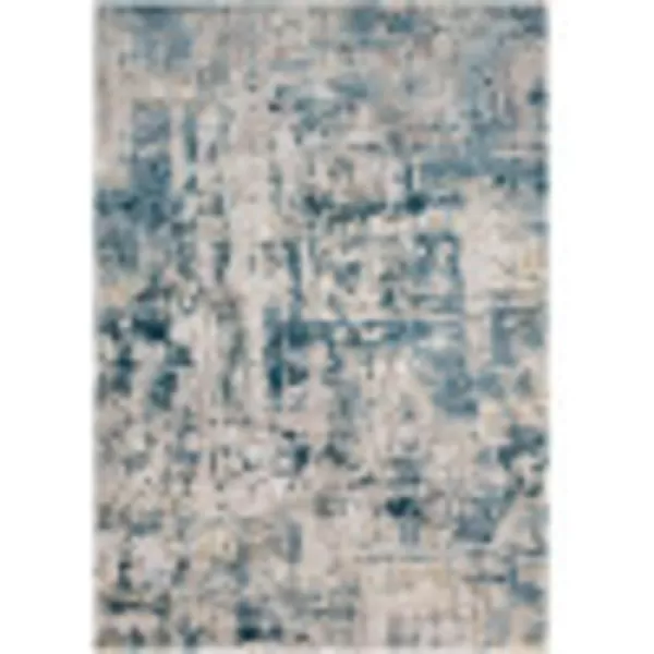 Artistic Weavers Jameela Modern Abstract Area Rug Silver GrayT 53 x 73Denim  Beige 2 X 211