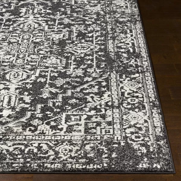 Artistic Weavers Janine Vintage Medallion Area Rug12 x 18GreyBlack 710 x 103