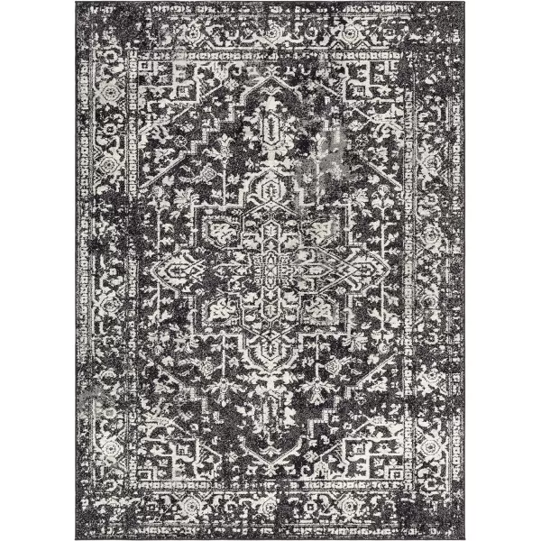 Artistic Weavers Janine Vintage Medallion Area Rug12 x 18GreyBlack 710 x 103