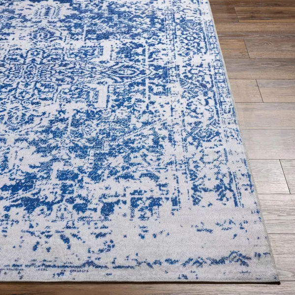 Artistic Weavers Janine Vintage Medallion Area Rug12 x 18GreyBlueWhite 3 x 5