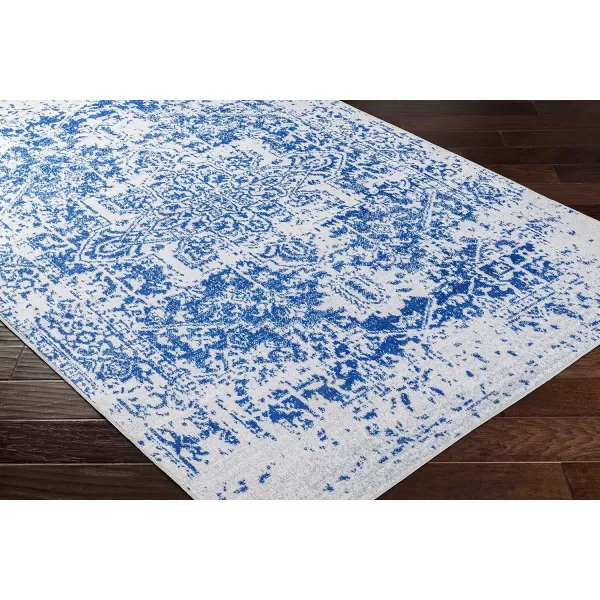 Artistic Weavers Janine Vintage Medallion Area Rug12 x 18GreyBlueWhite 76 x 96