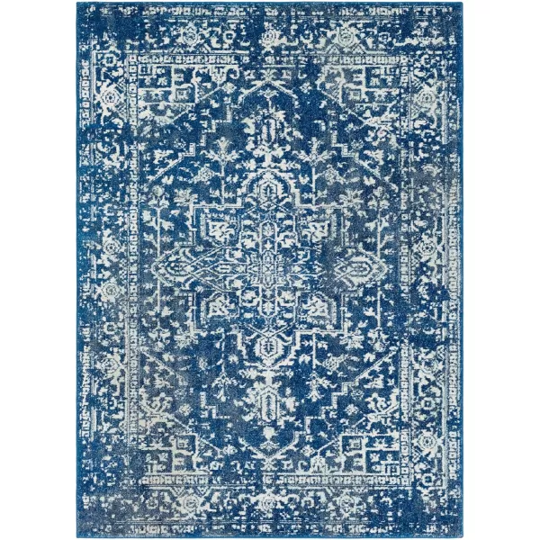 Artistic Weavers Janine Vintage Medallion Area Rug12 x 18GreyDark Blue 2 x 3