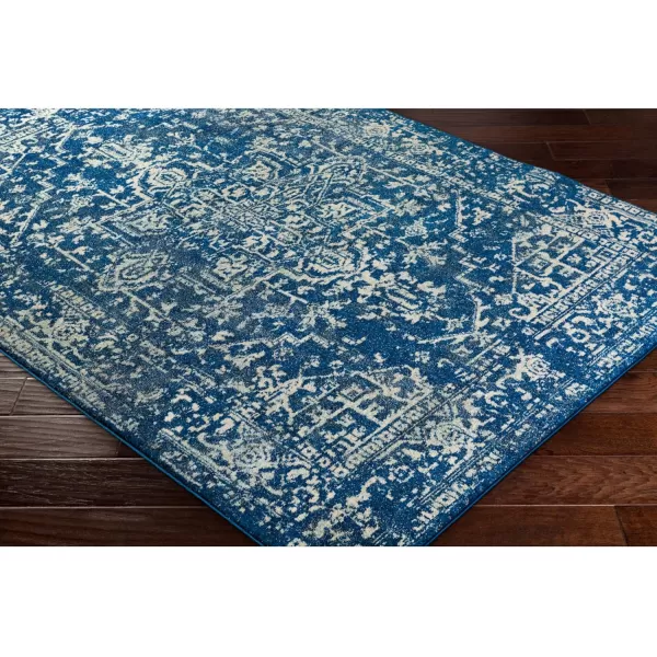 Artistic Weavers Janine Vintage Medallion Area Rug12 x 18GreyDark Blue 2 x 3