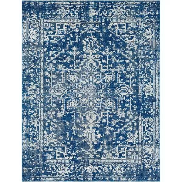 Artistic Weavers Janine Vintage Medallion Area Rug12 x 18GreyDark Blue 710 x 103