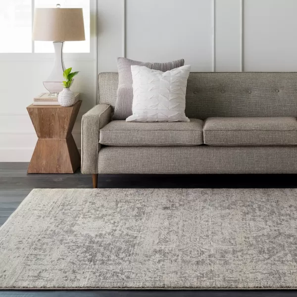 Artistic Weavers Janine Vintage Medallion Area Rug12 x 18GreyGrey 27 x 103