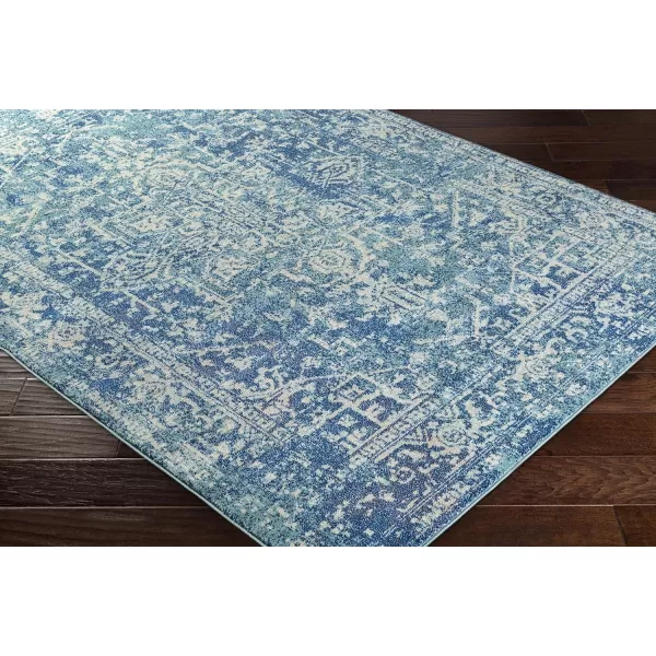 Artistic Weavers Janine Vintage Medallion Area Rug12 x 18GreyTeal 67 x 9