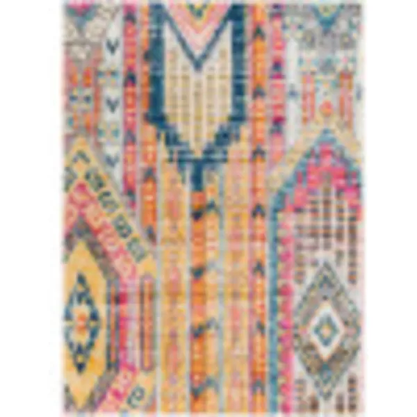 Artistic Weavers Janis Bohemian Tribal Area Rug 53 x 71 OrangeArtistic Weavers Janis Bohemian Tribal Area Rug 53 x 71 Orange