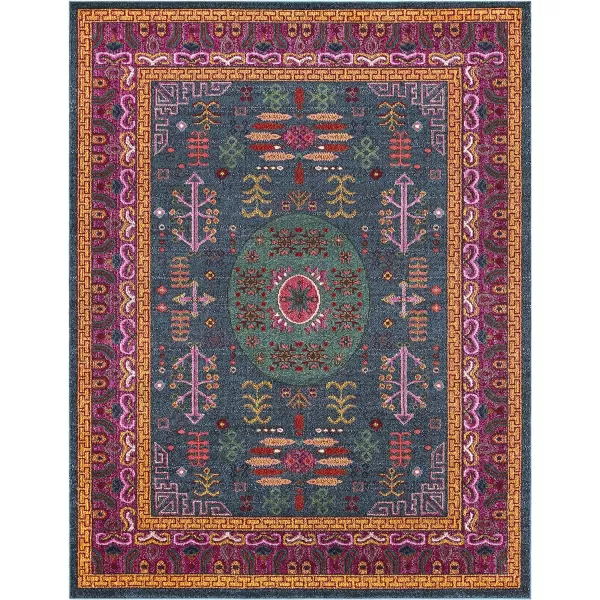 Artistic Weavers Johanna Vintage Oriental Area Rug710 x 102Teal710 x 102 Teal