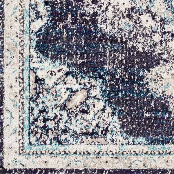 Artistic Weavers Kimber Area Rug 53 Round Gray and Teal2 x 3 Blue and Gray