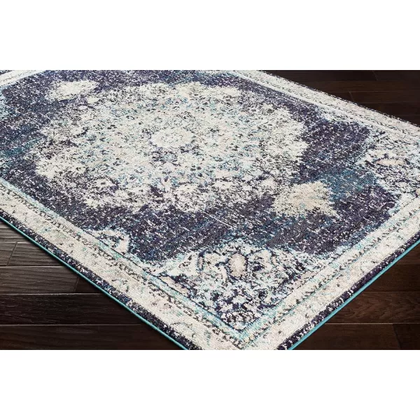 Artistic Weavers Kimber Area Rug 53 Round Gray and Teal2 x 3 Blue and Gray