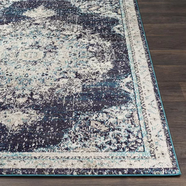 Artistic Weavers Kimber Area Rug 53 Round Gray and Teal2 x 3 Blue and Gray