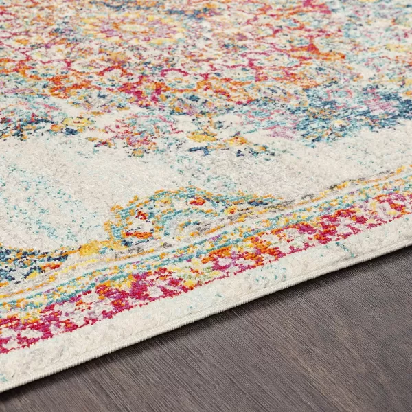 Artistic Weavers Kimber Area Rug 53 Round Gray and Teal27 x 73 Multicolored