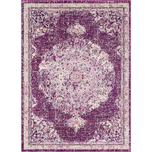 Artistic Weavers Kimber Area Rug 53 Round Gray and Teal53 x 73 Fuchsia