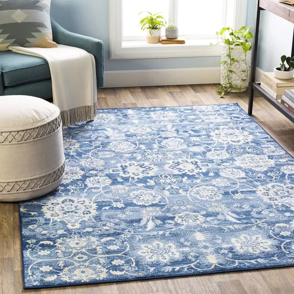 Artistic Weavers Kyra Area Rug 53 x 73 Grey2 x 3 Navy