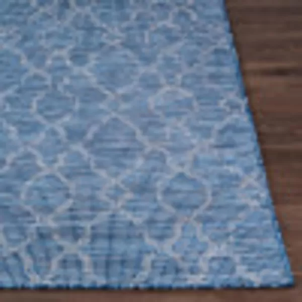 Artistic Weavers Lasma Outdoor Traditional Area Rug 51 x 7 Green26 x 4 Blue