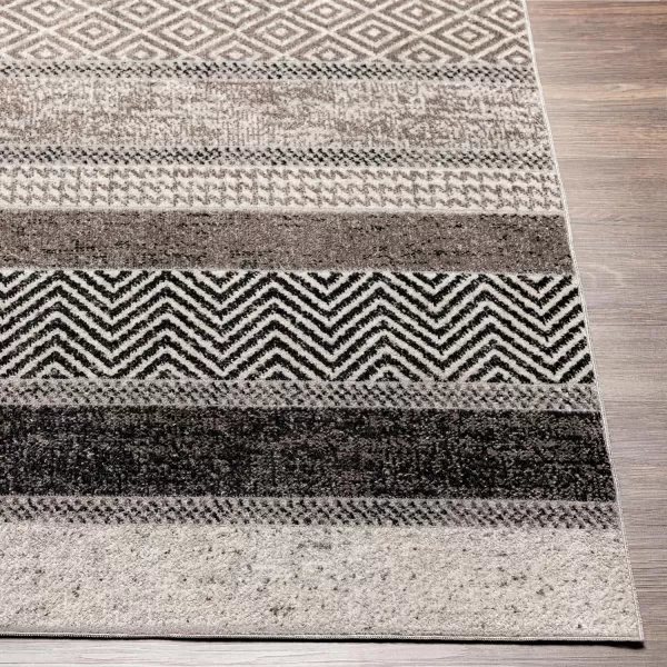 Artistic Weavers Lavadora Abstract Machine Washable Area Rug710 x 10Gray27 x 73