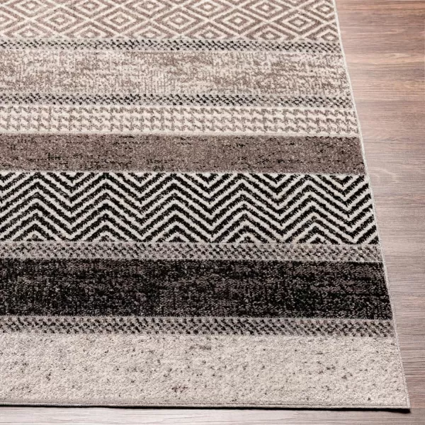 Artistic Weavers Lavadora Abstract Machine Washable Area Rug710 x 10Gray27 x 73