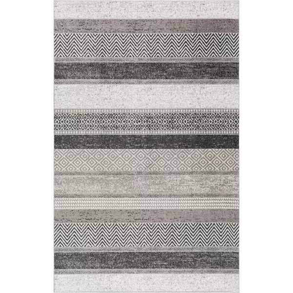 Artistic Weavers Lavadora Abstract Machine Washable Area Rug710 x 10Gray67 x 9