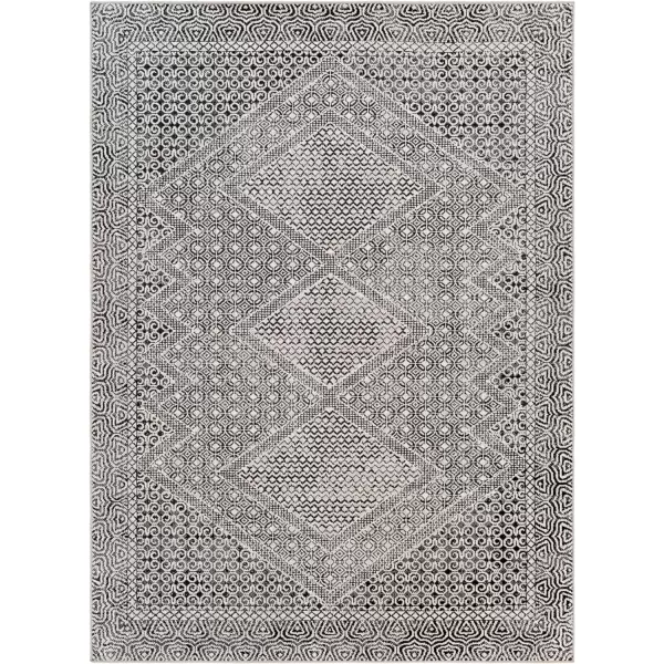 Artistic Weavers Lavadora Bohemian Medallion Washable Area Rug53 x 7Light GrayLight Gray 67 x 9