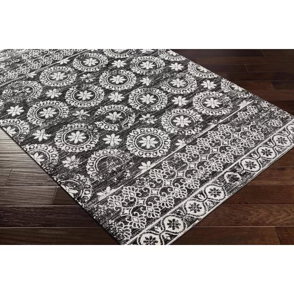 Artistic Weavers Lavadora Boho Machine Washable Area Rug53 x 7Black67 Round