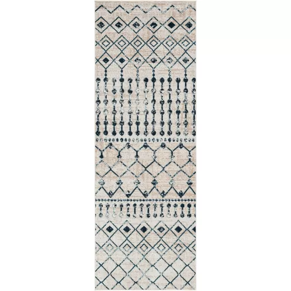 Artistic Weavers Lavadora Boho Machine Washable Area Rug53 x 7NavyGrey27 x 73