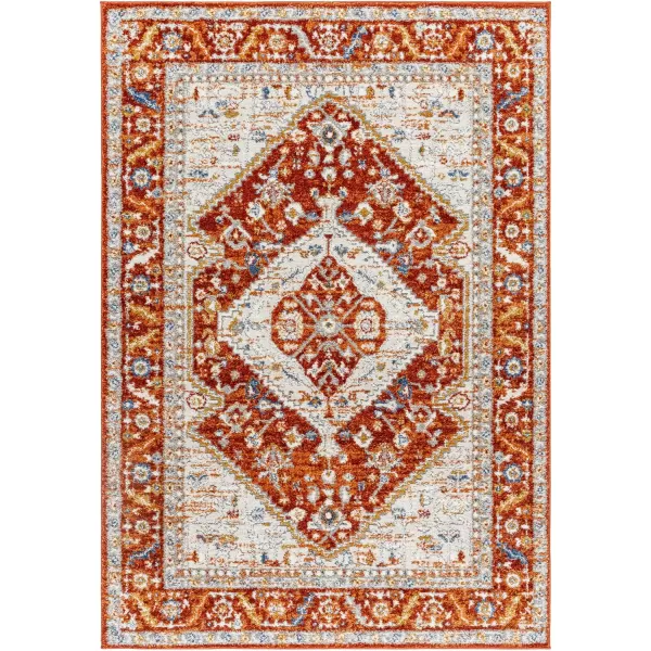 Artistic Weavers Liebe Modern Minishag Area Rug 53 x 7 CreamMulti2 X 211 RustGray