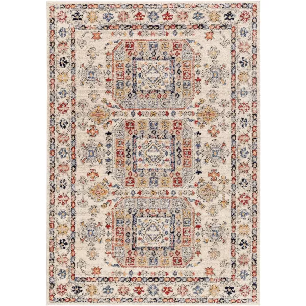 Artistic Weavers Liebe Traditional Minishag Area Rug 53 x 7 CreamMulti2 X 211 CreamMulti