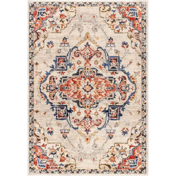 Artistic Weavers Liebe Traditional Minishag Area Rug 53 x 7 RustMulti2 X 211 RustMulti