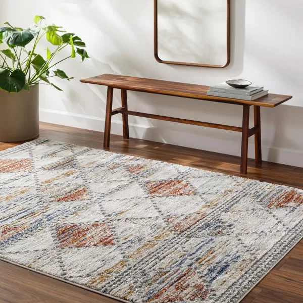 Artistic Weavers Liebe Transitional Minishag Area Rug 53 x 7 GrayMulti710 X 10 GrayMulti