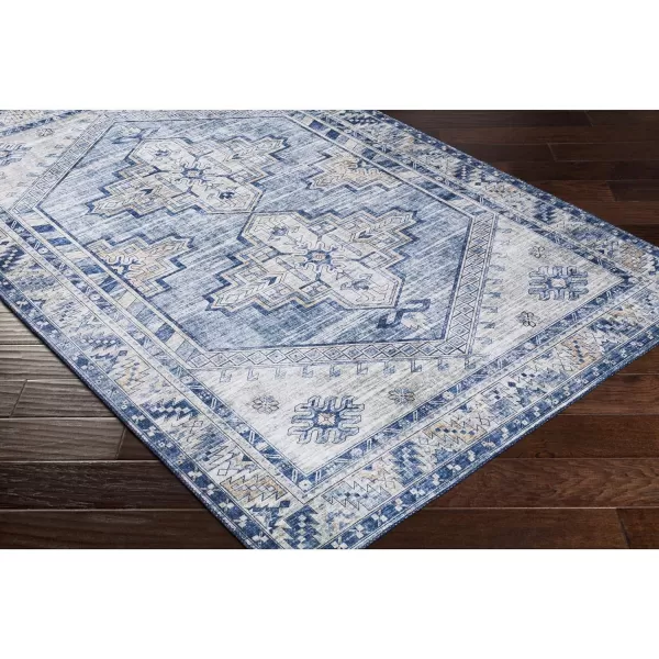 Artistic Weavers Lilibet Medallion Tribal Area Rug 5 x 76 BlushBlue23 x 39 Navy